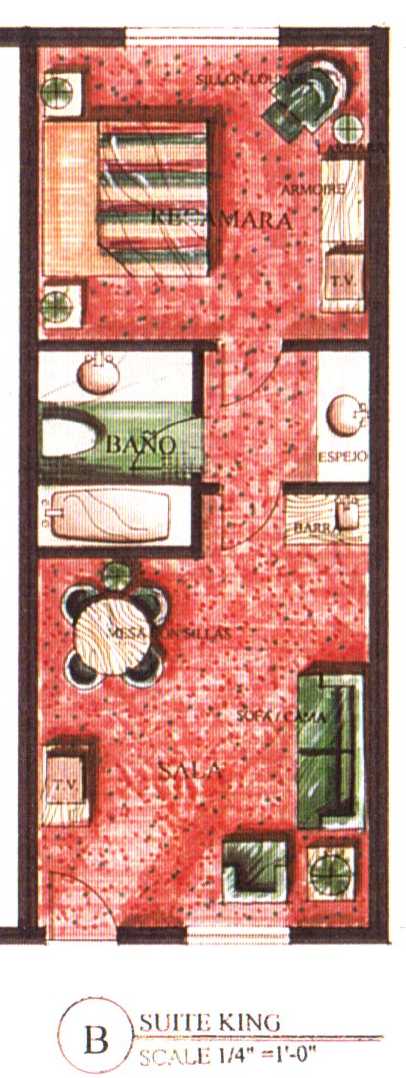 Embassy Suites (Hemosillo) - Floor Plan (King)